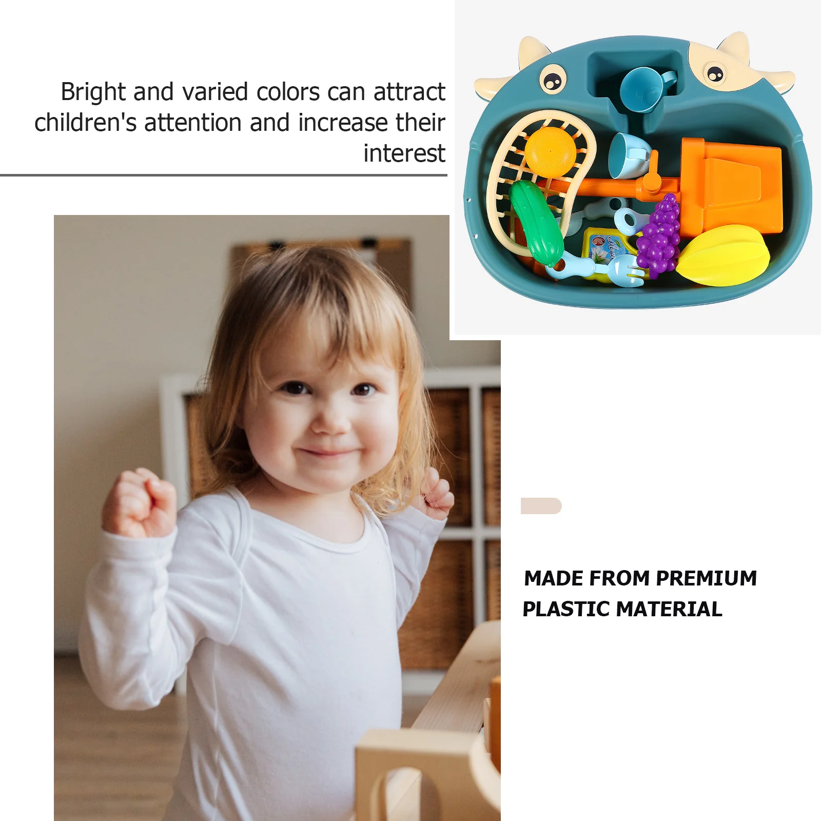 

1Set Children Simulation Electric Dishwasher Pretend Kitchen Sink Educational Play House Gift Enhance Hand Eye Coordination