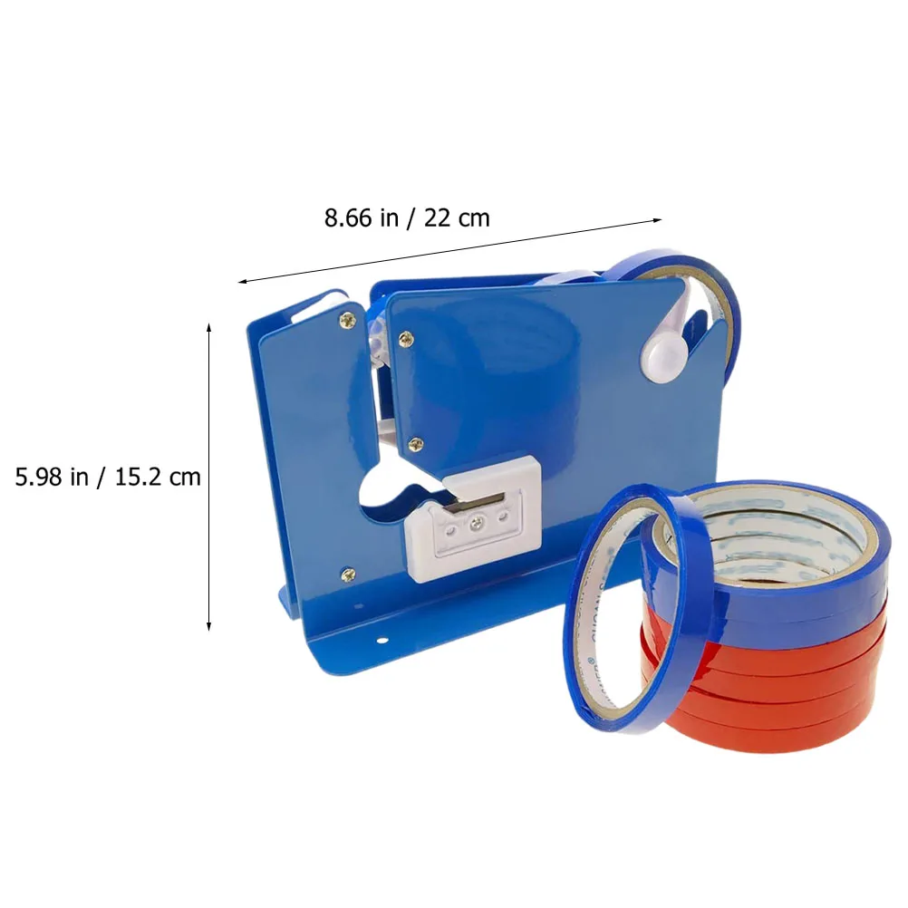 

9 Pcs Glue Tape Cutter Heavy Duty Packaging Dispenser Slicer Hand Mini Bag Sealer Machine Blue Sealing Office