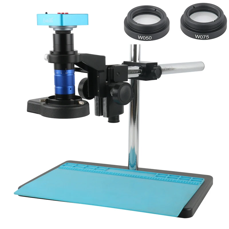 60MP 40MP 2MP 1080P 4K Industrial Digital Microscope Camera 0.7x-5.6x Zoom Magnification TV075 C-mount Lens Lab Detected Suit