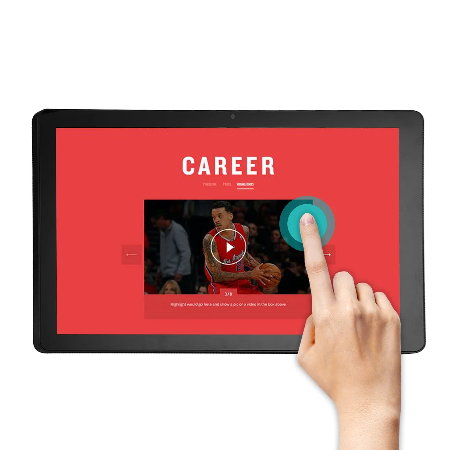 Capacitive Touch Screen Android 8.1 POE All in One Tablet PC 21.5 Inches with WiFi