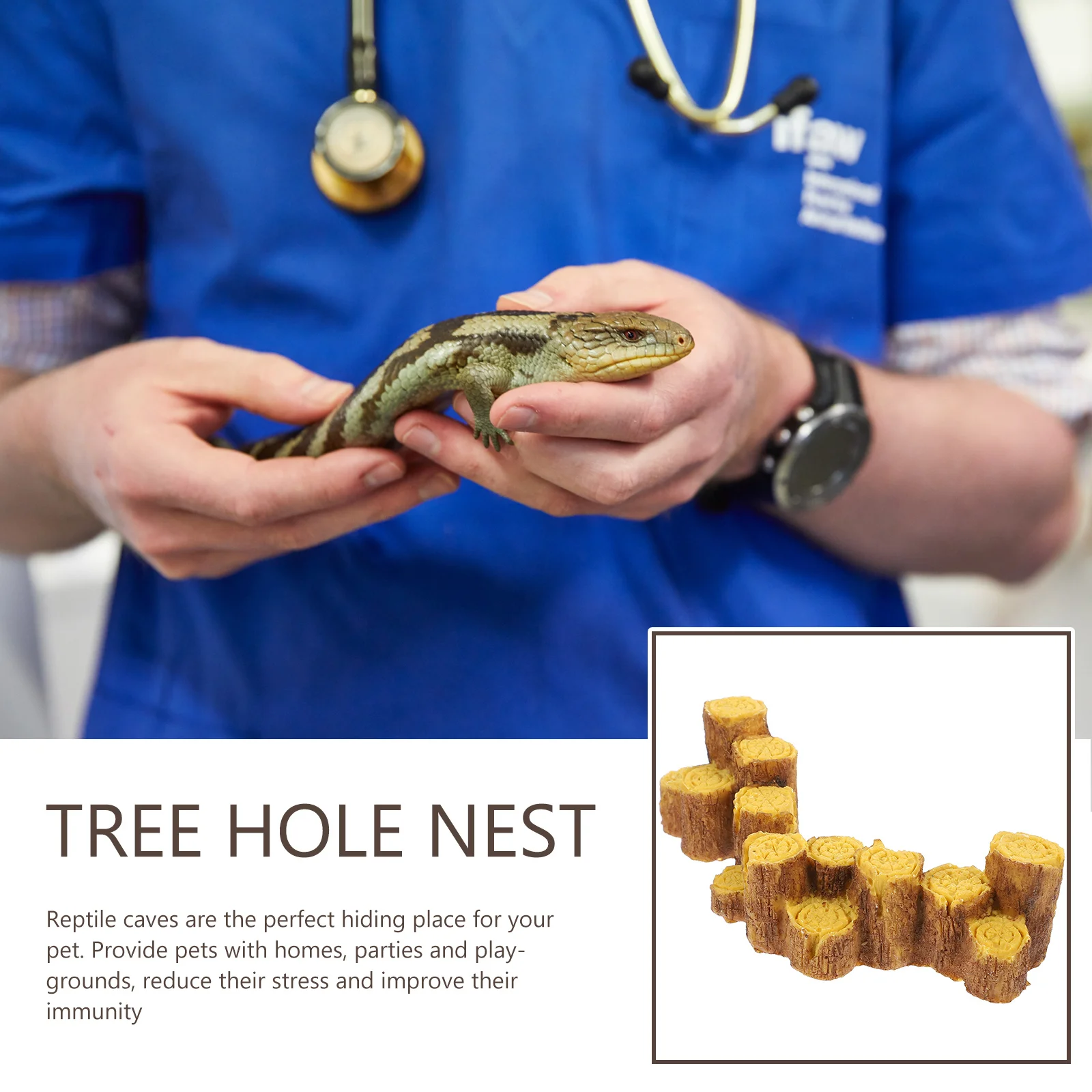 

Wear-Resistant Resin Turtle Platform Tree Stump Decorative Tortoise Basking Platform Reptile Ramp Decorative Turtle Ramp