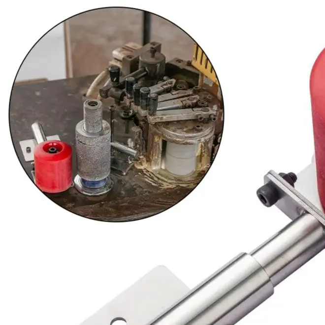 Elastic Device With Polyurethane Wheel Anti Warping Auxiliary Tool For For Edge Banding Machine Woodworking Rolling Accessory