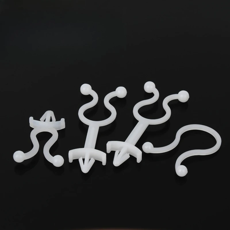 T5 T7 T8 T10~T22 T3205-T7225 Plastic Nylon Cable Wire Ball U Fixing Organizer Holder Crimping Clip Clamp Ring Reusable Twist Tie