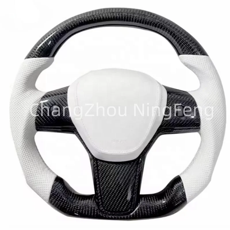 Hot Sale Wholesale High Quality Hot Sale Carbon Sports Steering Wheel Fits For Tesla Model 3/X/Y