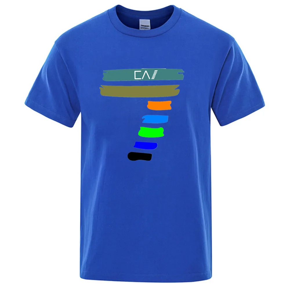 

Colorful 7 Printing Summer Men and Women T-shirts Sports Casual Cotton Round Neck T-Shirt Gym Running Bodybuilding Short Sleeve