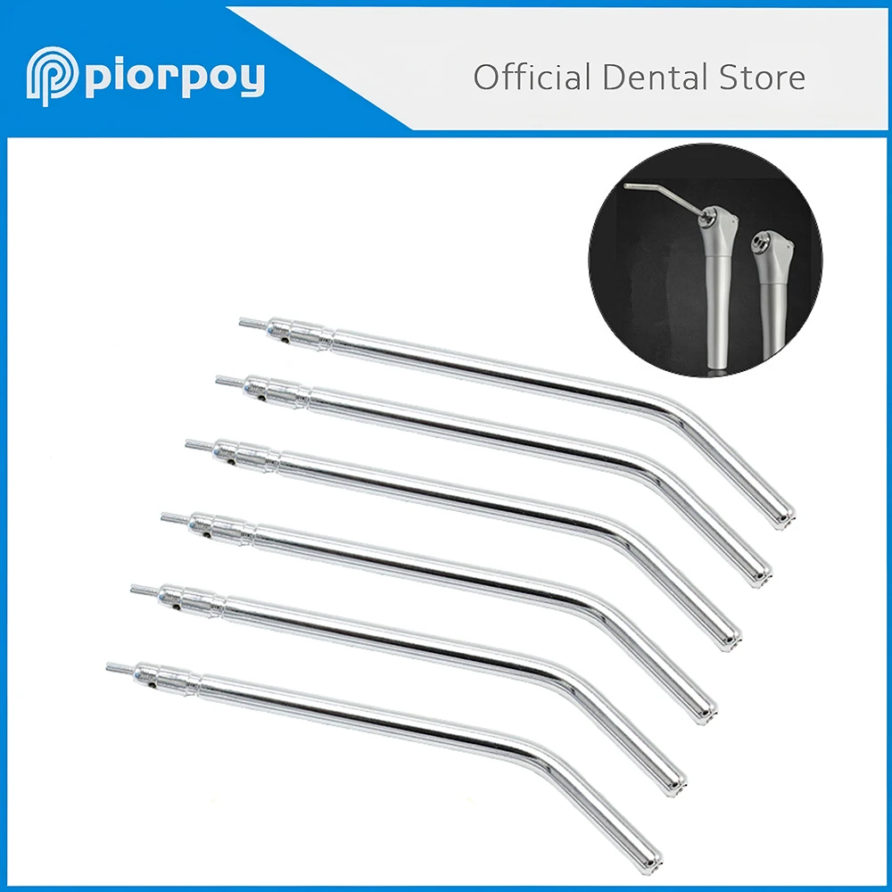 

PIORPOY 10 Pcs Dental Metal 3-Way Syringe Air Water Triple Spray Nozzles Tips Tube Dental Nozzles Tips Dentistry Lab Accessories