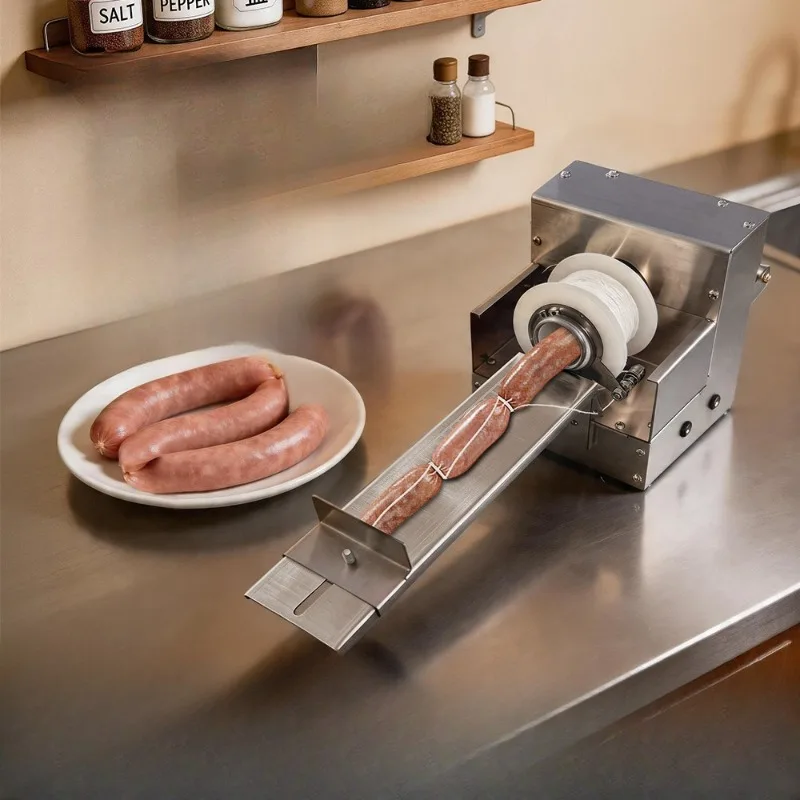 steel sausage wire tying machine Small commercial split sausage wire tying artifact Electric sausage wire tying machine