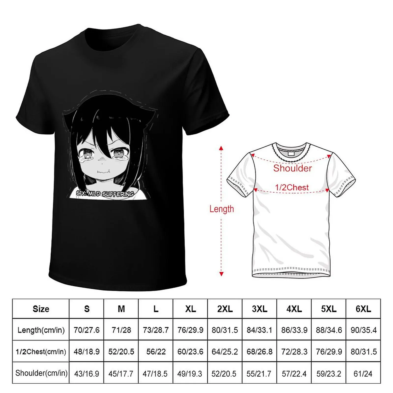 Jahy-sama Sad Suffering Design T-Shirt vintage cheap stuff vintage t shirts shirts for men graphic tees