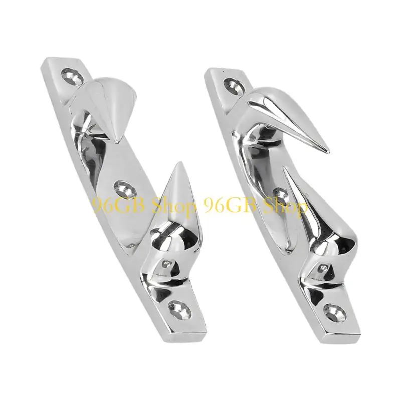 96GB Boat Deck Skene Chocks Pair with Smooth Rope Guide Channel Form for Boats Use