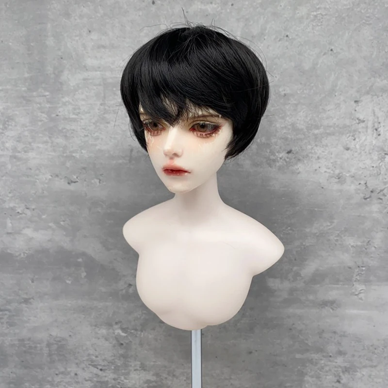 Male Doll Wig 30cm/60cm Doll Hair Handsome Short Hair (head Circumference 15.5-17.5/22-23cm) Doll Accessories Bjd Wig