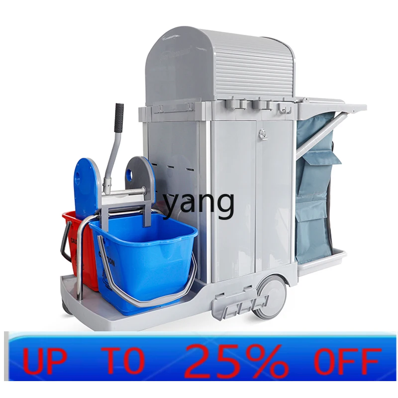 

LTT Multifunctional Hand Push Cleaning Trolley Hospital Hotel Special Cleaning Tools