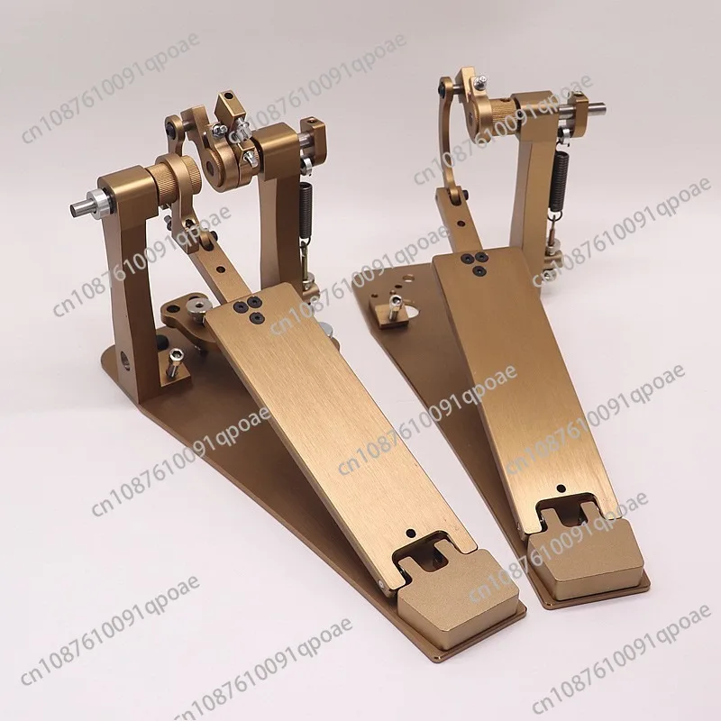 NEW Aluminium Alloy Silver Double Bass Drum Pedal Good Handicraft