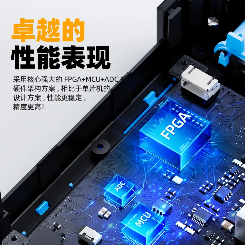 2C53P двухканальный плоский цифровой осциллограф четырехбитный и полумультиметр-генератор сигналов три в одном