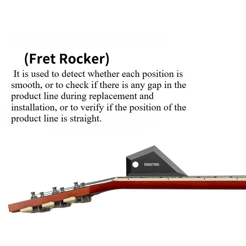 4-Sided Guitar Fret Leveling File Fret Kisser Luthier Tool for Fret Polishing and Noise Elimination