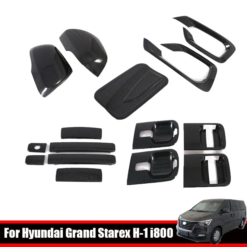 

For Hyundai Grand Starex H-1 i800 2018 2019 2020 external Decoration Cover rearview mirror cover front foglight lamp cover