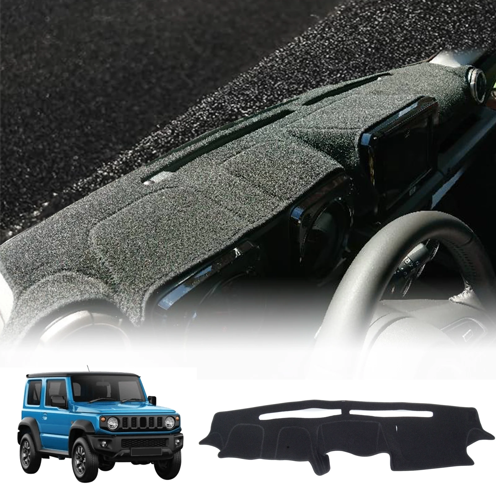 

fit for Suzuki Jimny 2019 2020 2021 2022 Dashmat Dashboard Cover Pad DashMat Sunshade Protective Carpet Car Accessories