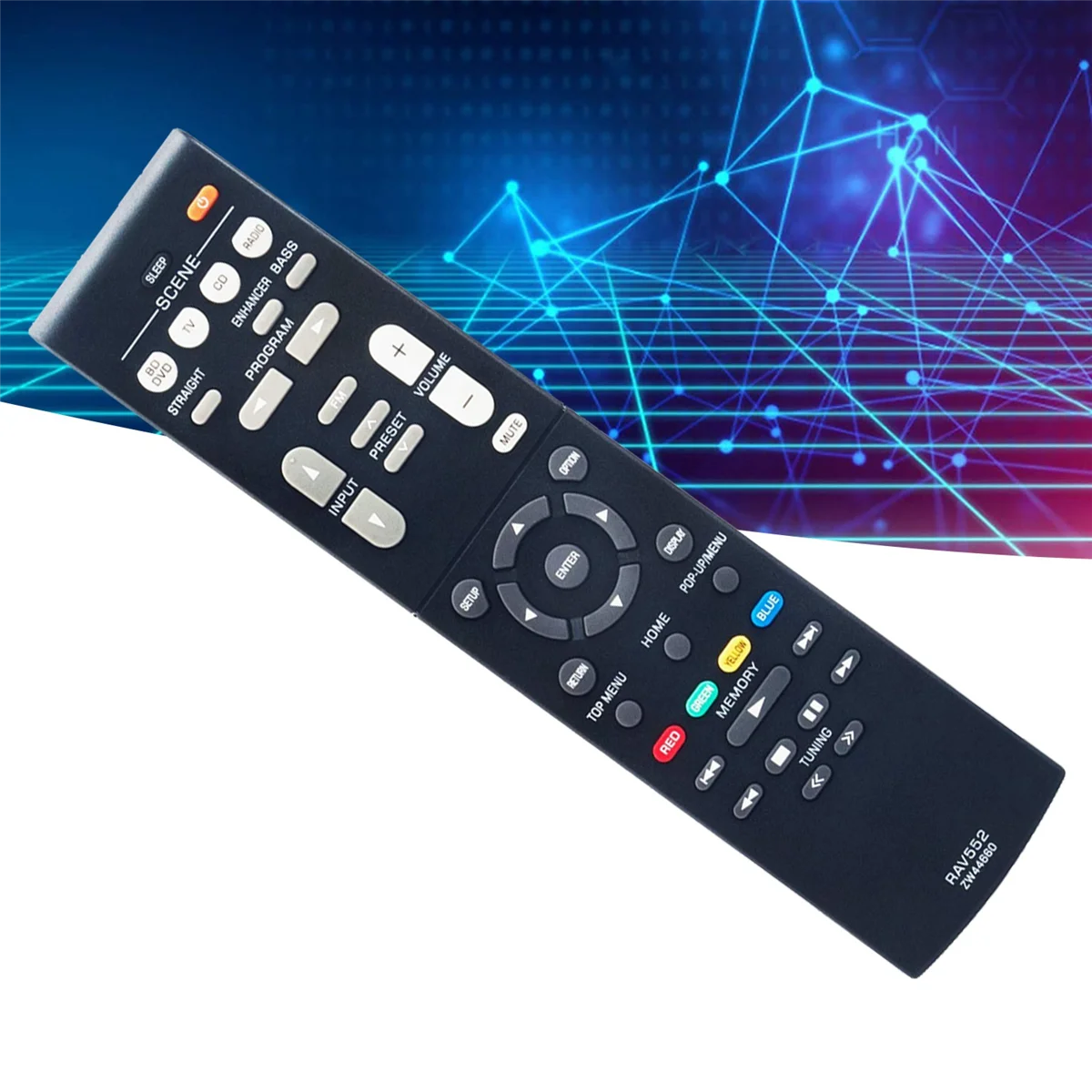 A57G-RAV552 Replace Remote Control for Yamaha AV Receiver RX-V379 RX-V479 RX-V579 RX-V381 RX-V383 RX-V385 HTR-3068 TSR-5790BL