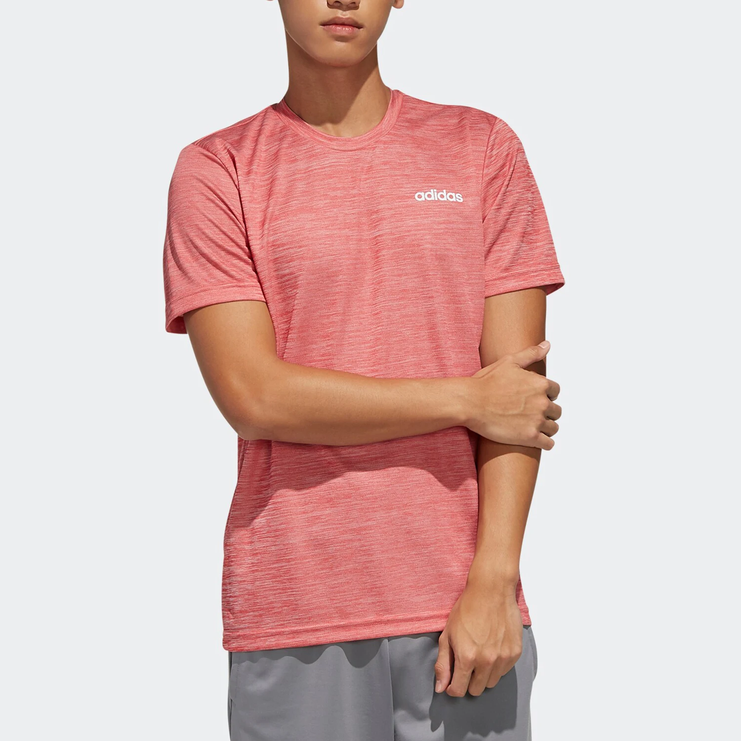 

Adidas Official New Season Men's Training Casual Round Neck T-Shirt FL0328