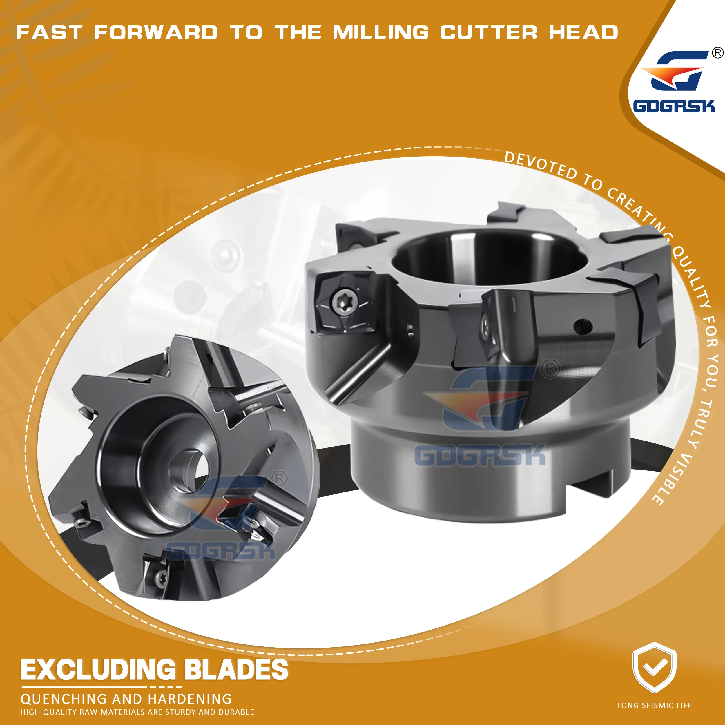 

88 Degree Double Sided Fast Feed To Milling Cutter MFSN88 With SNMU1305 Milling Blades Fast Feed To Heavy Cutting Milling Cutter