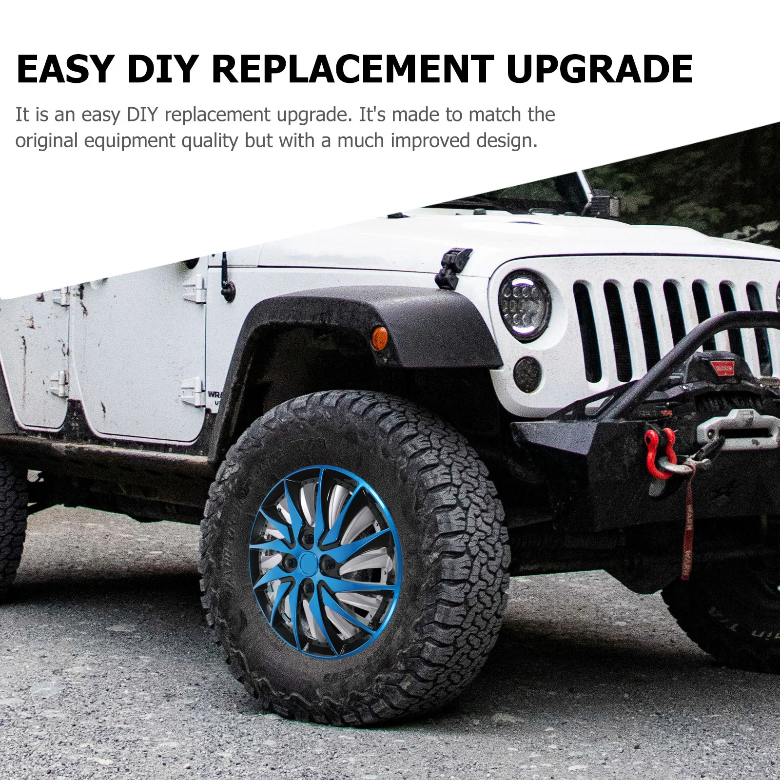 

Wheel Hub Decorative Cover Car Cap Replacement for Steel Rims Hubcap High Quality PP Material DIY Upgrade Protect Wheel Easy