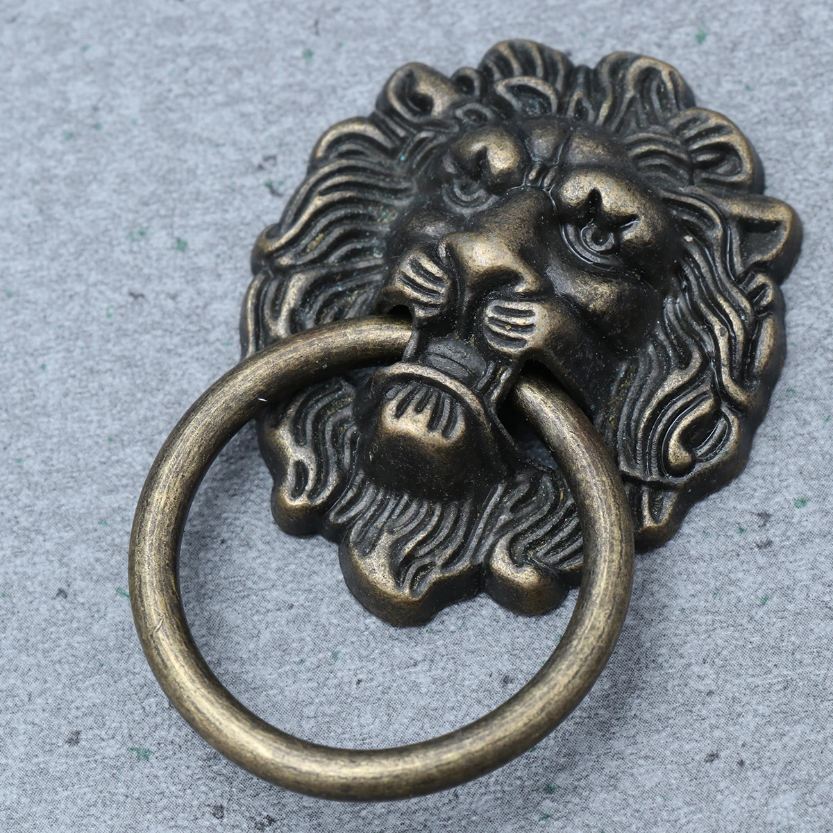 

10pcs Lion Head H Cabinet Knobs Drawer Door Knobs Metal Green Bronze Cabinet Furniture Hardware Cupboard Wardrobe