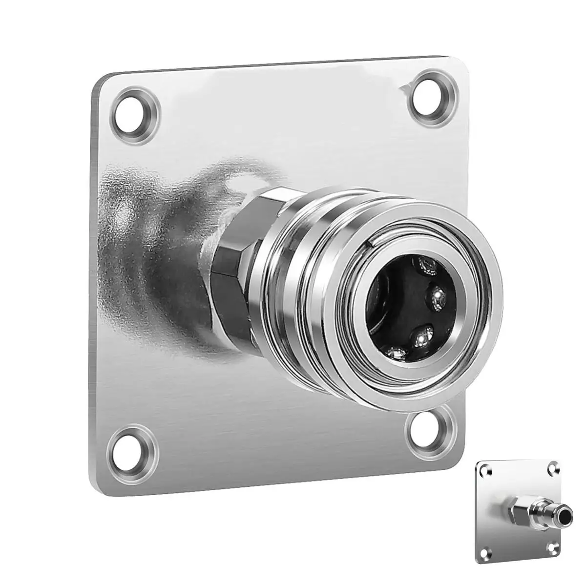 Foam Cannon Nozzle Water Gun Holder Wall Mountable Pressure Washer Accessories Storage Rack Stainless Steel 1/4 Quick Connector