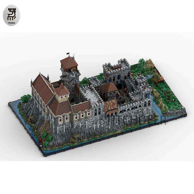 Master Difficulty 112744PCS MOC Classic Complete Medieval Castle Palace Modular Building Dimension Blocks Large Toy Display Gift