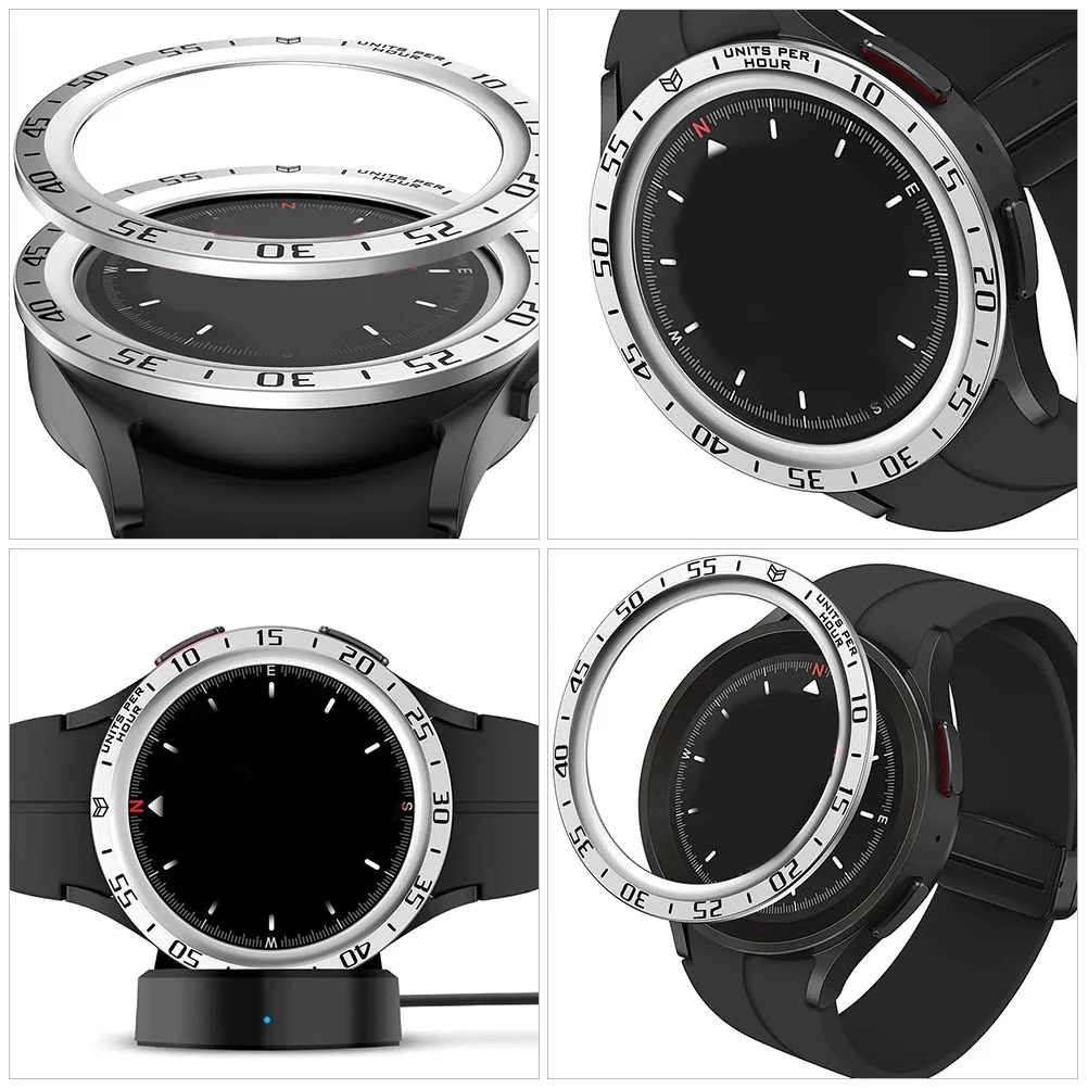 Watch Bezel Ring Stainless Steel Metal Bezel Insert for Watch5 Pro Lightweight Durable Anti Scratch Accessory