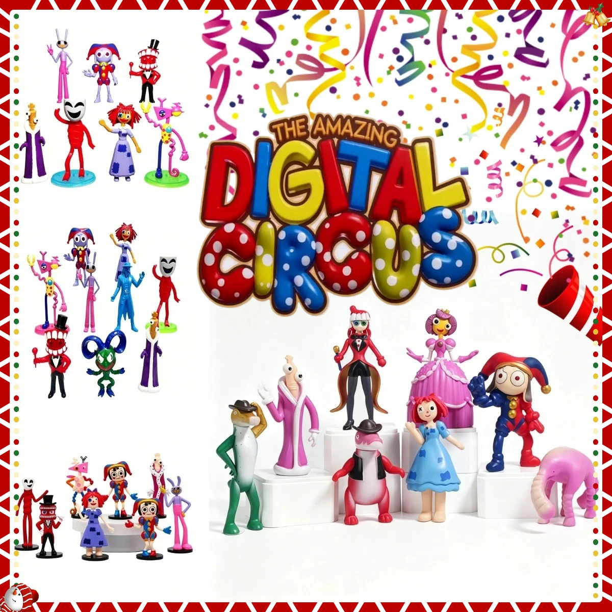 6-12 Pcs/Set The Amazing Digital Circus Anime Figure Ragatha/Jax/Pomni Action Figure PVC Collection Decoration Model Doll Toys