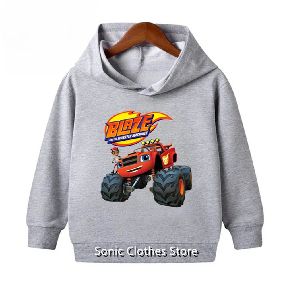 Blaze and The Monster Machines abbigliamento per bambini bambini impostore Blaze Game Anime T-shirt ragazzo o ragazza Top felpa con cappuccio 2-13T