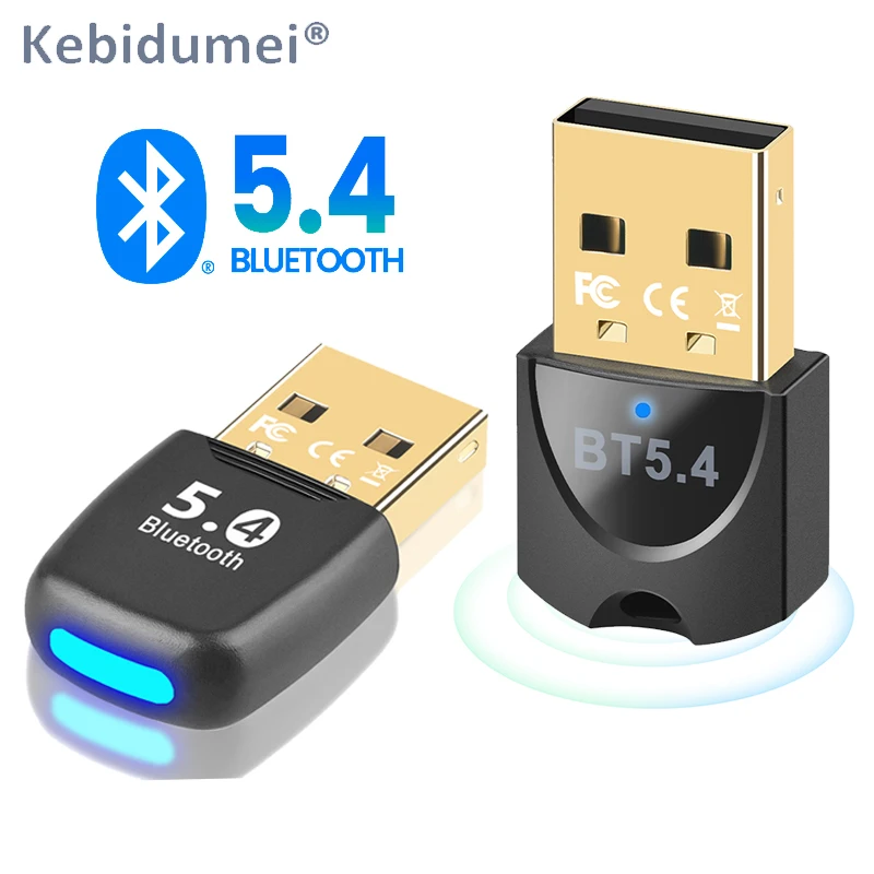 Adattatore Bluetooth USB Bluetooth 5.4 per PC Dongle Adaptador Mouse wireless Keyborad Ricevitore audio musicale Trasmettitore USB