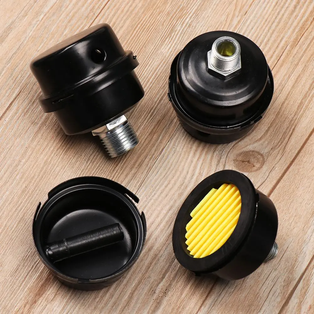 12.5mm 16mm 20mm Air Compressor Spare Parts Metal Air Compressor Intake Filter Muffler Air Filter 1/2 '' 5/8 