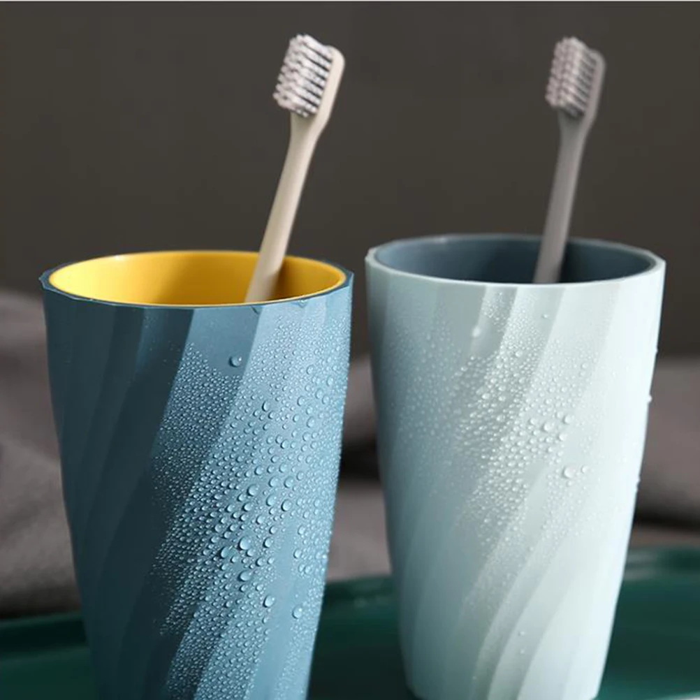 

2 Pcs Toothbrush Storage Box Home Holder Cup Travel Holders Mouthwash Mug Gargle