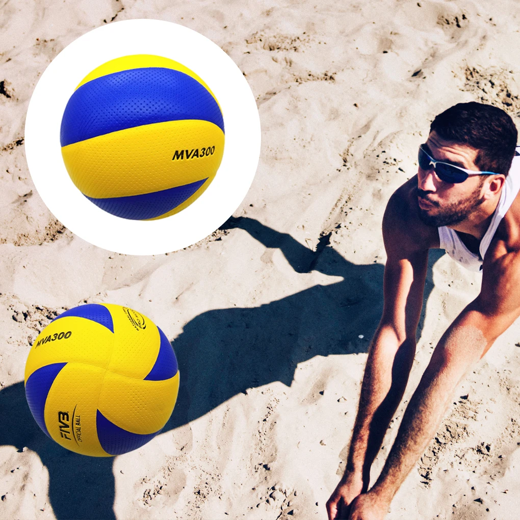 Outdoor Size 5 Volleyball PU Ball Indoor Outdoor Sports Sand Beach Play Competition Portable Training Exercise Beach Volleyball