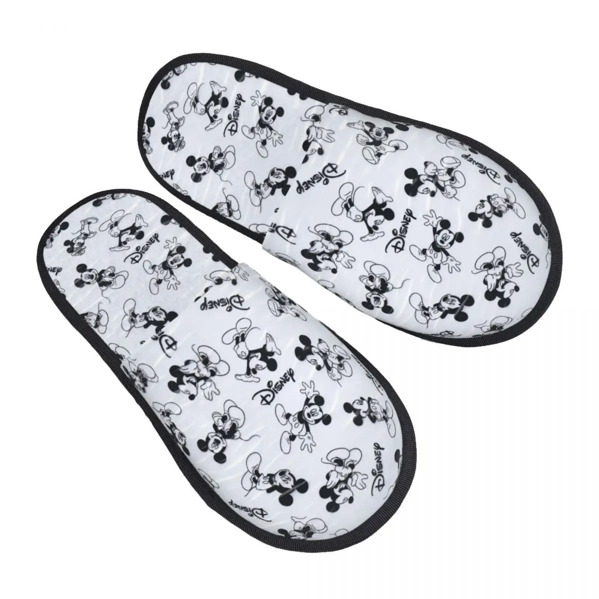 Cartoon Anime Tv Mickey Mouse House Slippers Women Comfy Memory Foam Slip On Hotel Slipper Shoes