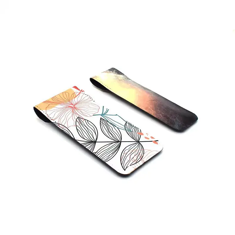 

10 шт./лот, пустой сублимационный ручной пенал из искусственной кожи, чернильный принт, подарки «сделай сам», термопресс, печать, передача