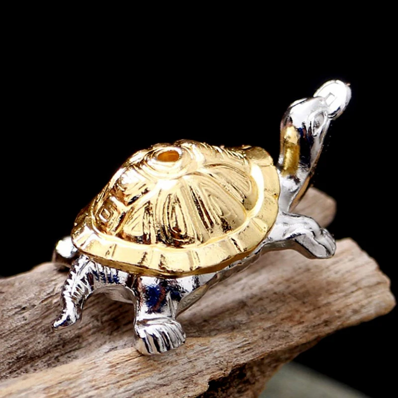 1Pcs Mini Metal Turtle Shape Incense Stick Meditation Buddha Sandalwood Stick Holder Funny Animal Incense Holders Home Decor