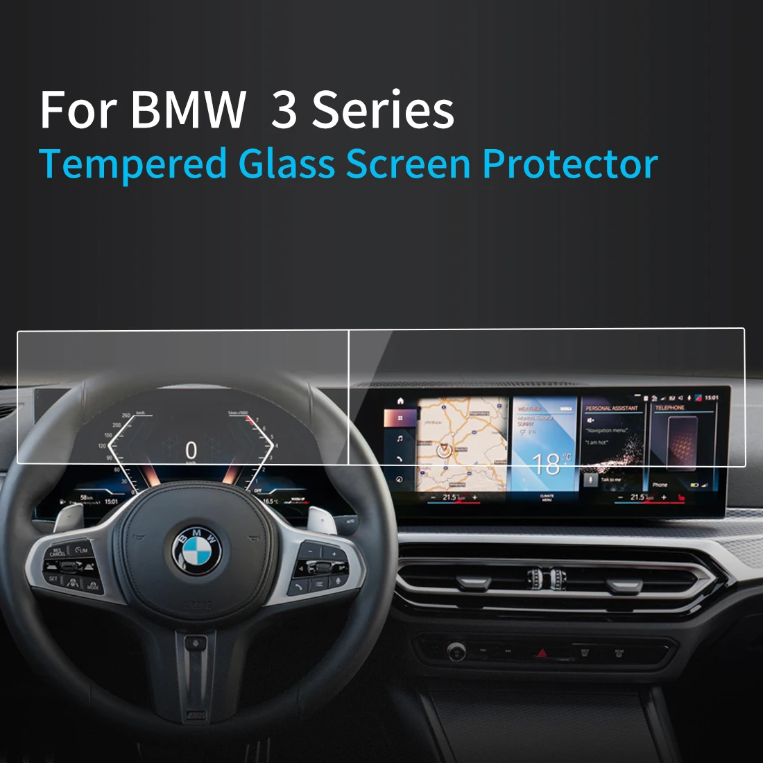 

Защита экрана для 2023 BMW 3 Series 318/320/330/340 центральная консоль защитная пленка из закаленного стекла защита навигатора