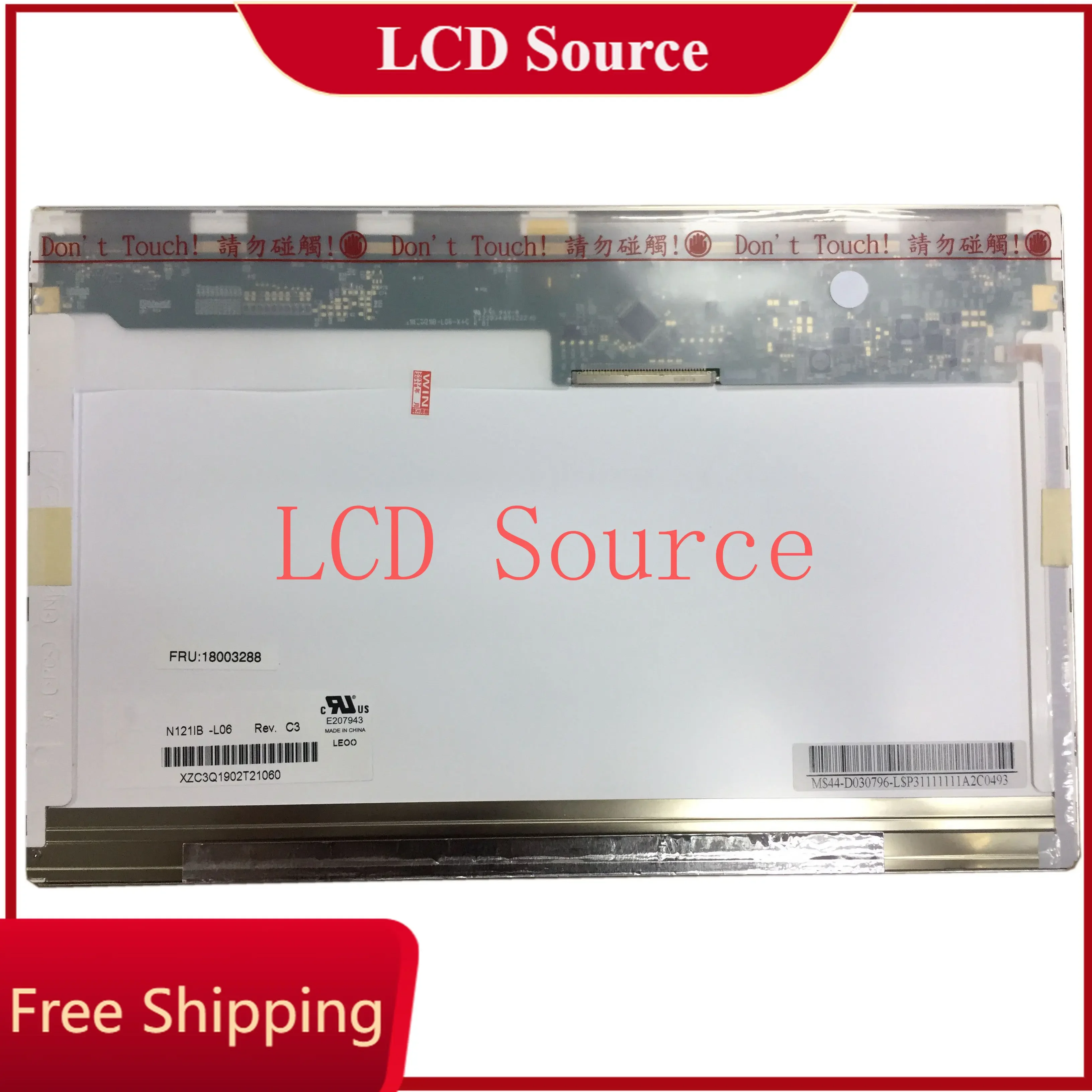 N121IB-L06 fit LTN121AT09 B121EW09 V.2 V.3 LP121WX3 TLA1 TLA2 LTN121AT06 40 Pins Display Panel 12.1 LED LCD Screen