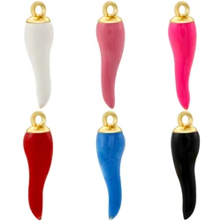 ZHUKOU Material Brass Cute and Fashionable Pepper Earrings necklace Accessories Women's Handmade DIY Jewelry Wholesale: VD1480