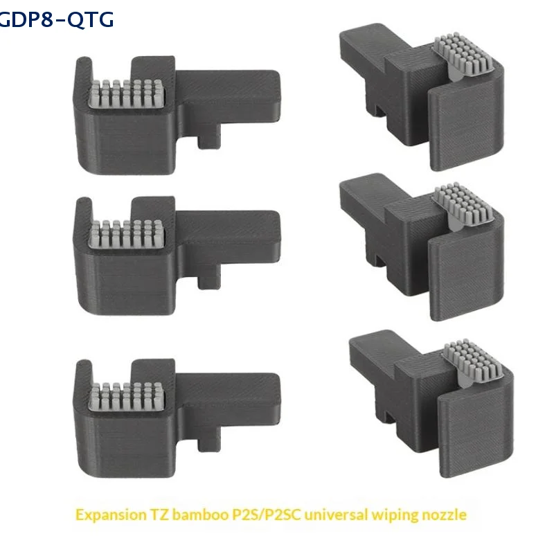 

1/2/4set Silicone Brush Nozzles Wiper Mounted Scrubbers Print Head Cleaner Printer Head Wiping For P2S 3D Printer