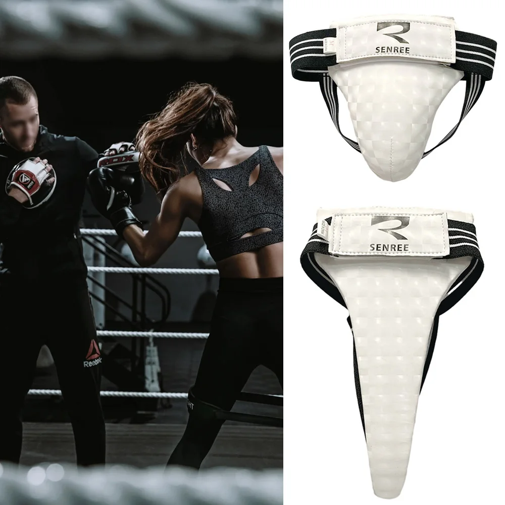 

Martial Arts Groin Guard Thickened 3D Protection Taekwondo Training Cup Sports Protective Gear Leather Kung Fu Equipment