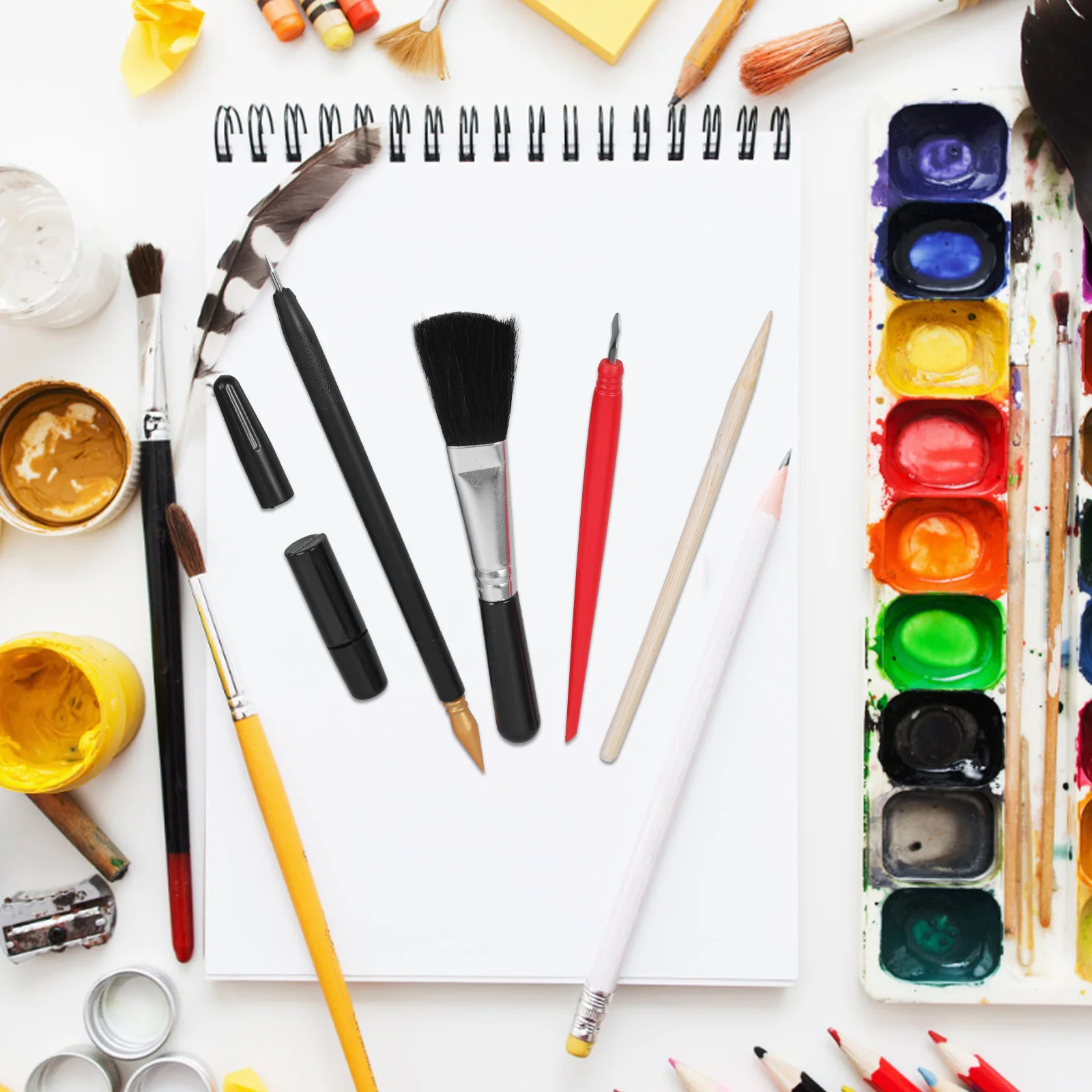 

1 set 1 Set Scratch Painting Tools Fine Material Ergonomic Handle For Scratchboard Art Projects Beginner Professional Manual