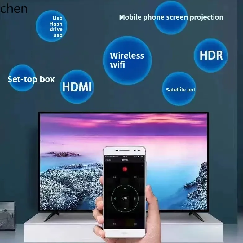 ZML ультра-прозрачный 8K новый интеллектуальный сетевой голосовой ЖК-телевизор без рамки