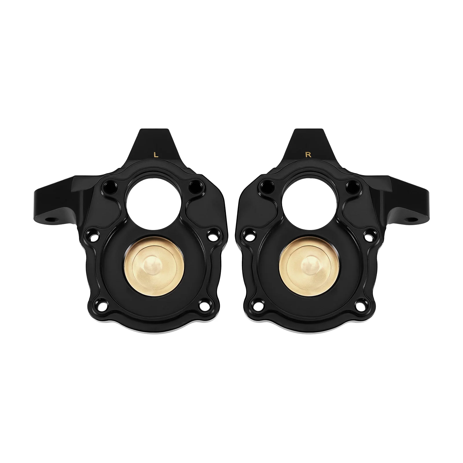 INJORA Black Coating Brass Steering Knuckle for 1/10 RC Crawler FMS FCX10 Upgrade