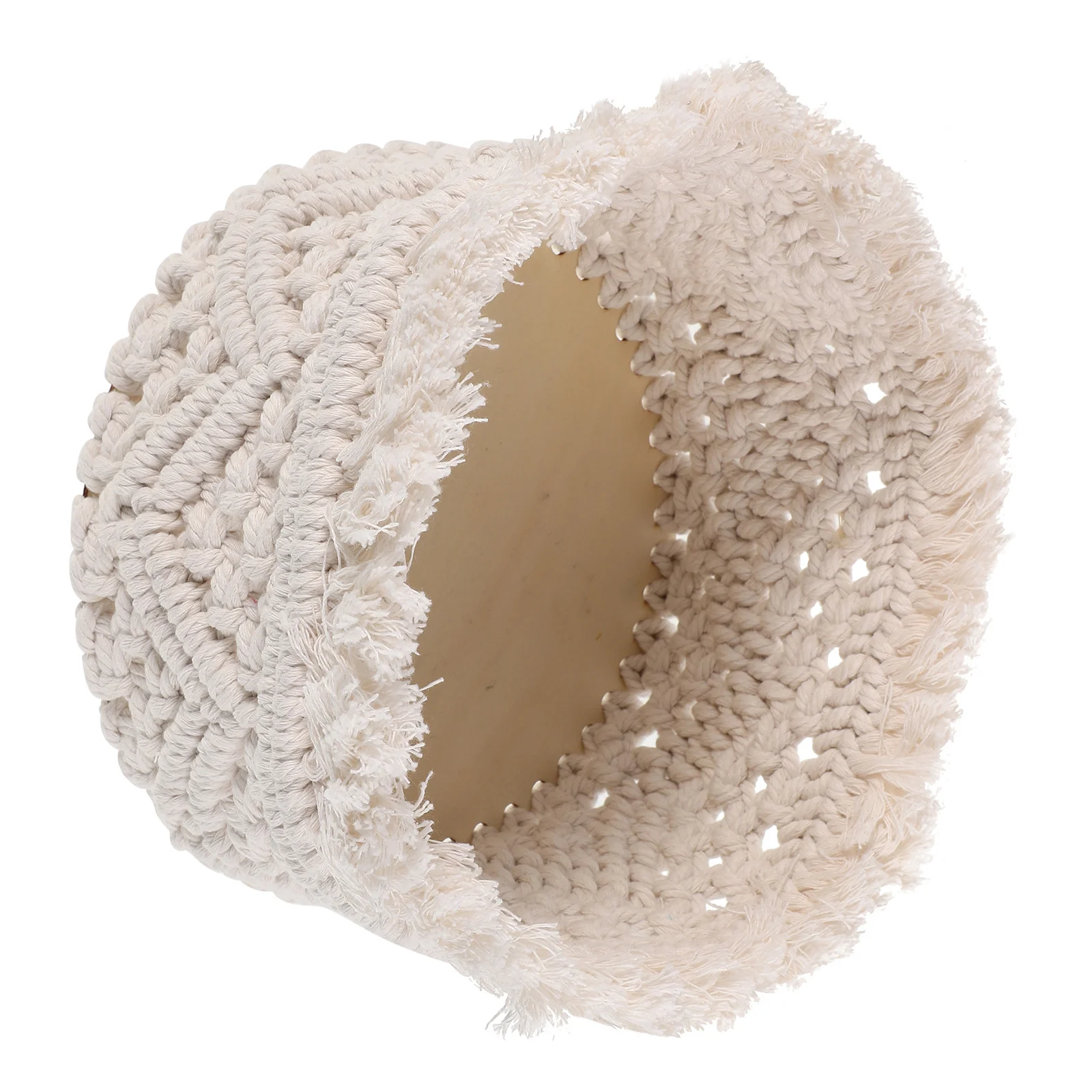 

Nordic Cotton Rope Storage Basket Woven Decorative Organizer for Makeup Fruits Plants Home Bathroom Nursery Woven Picnic Basket