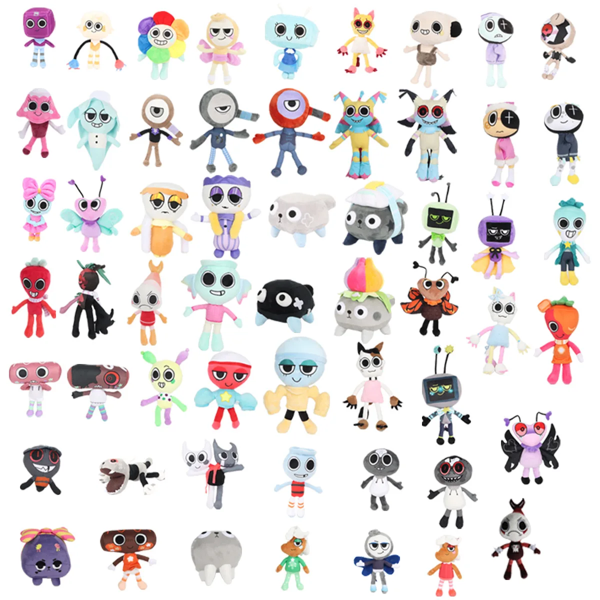 70 نمط Dandys World ألعاب من نسيج مخملي Dandys World لعبة لينة الملتوية Yatta Plushies دمية الروبيان Vee Pebble Shrimpo Tisha Glisten Shelly
