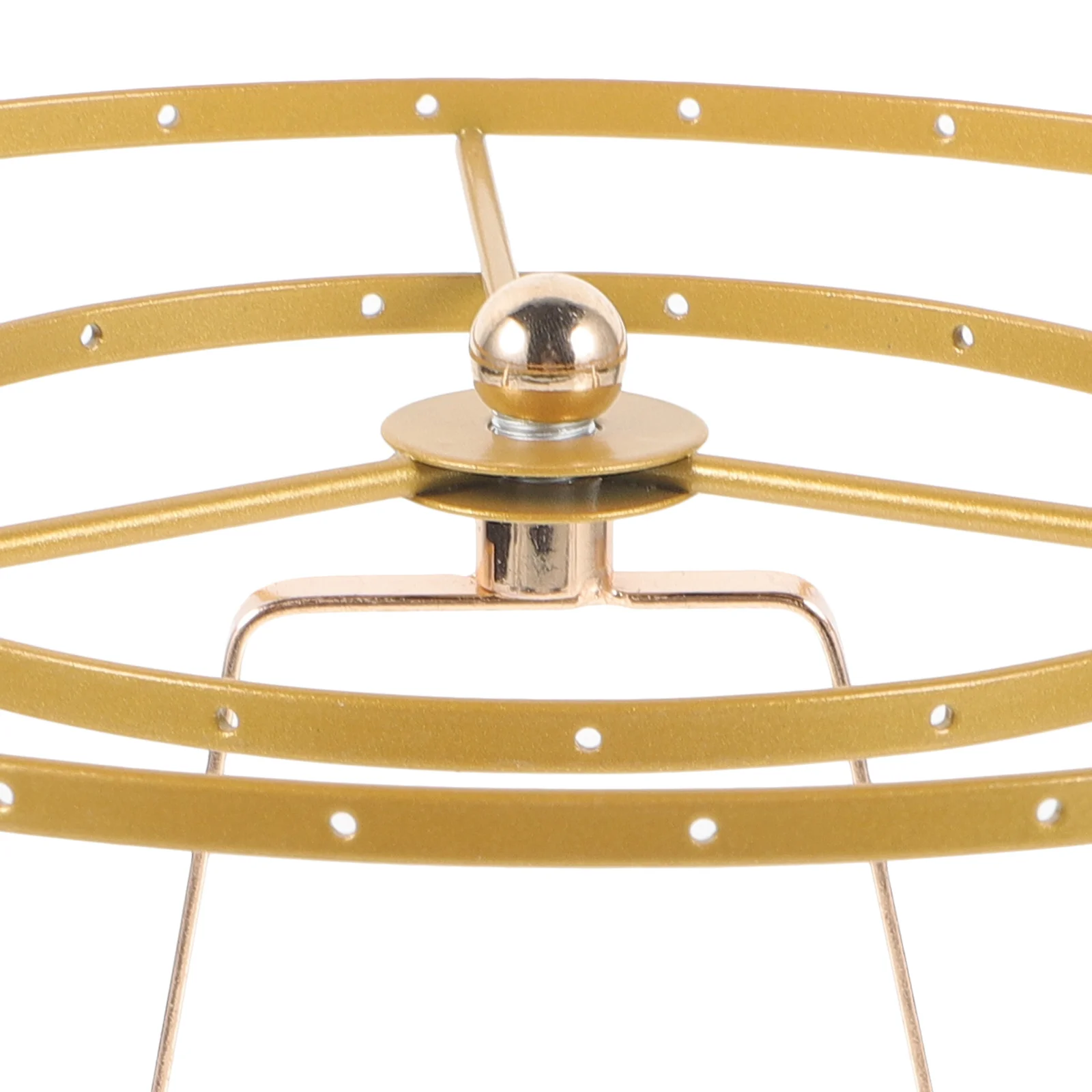 

1Set Shell Table Lamp Frame Metal DIY Lampshade Support Decorative Vintage Ceiling Light Cover Ring for Home Decoration