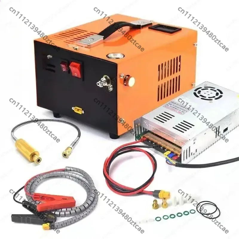 12V High Pressure Air Compressor 4500Psi 300Bar 30Mpa Inflator Pump With 220V Transformer For Auto Tire Inflation