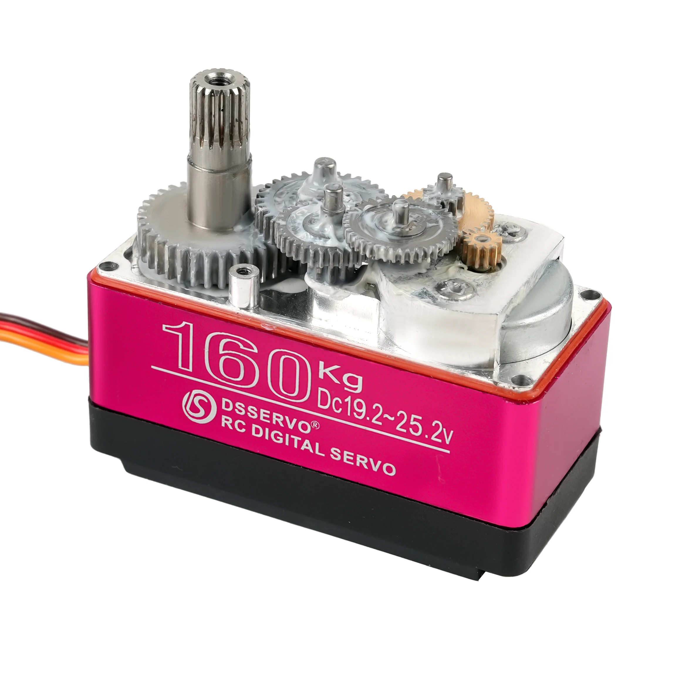 DS51160 Digitalservo 24 V 160 kg RC High Torque Servo Metallgetriebe Wasserdicht 270 ° /180 °   Winkel für RC 1/5 Baja Car Kletterfahrzeuge